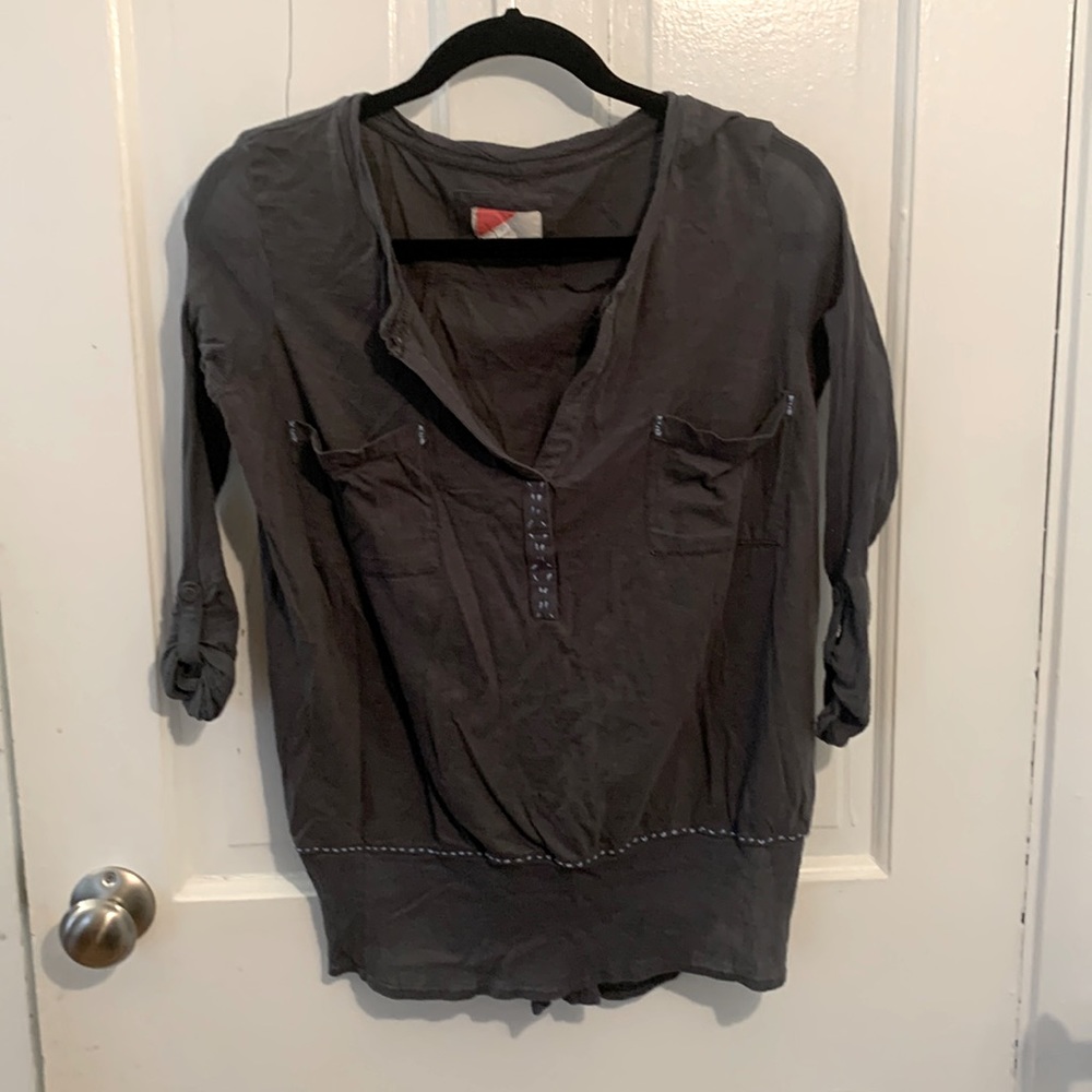 Anthropologie Grey Top